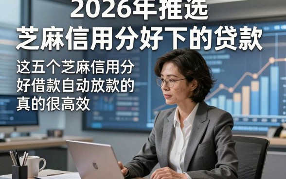 2026年推选​芝麻信用分好下的贷款，这五个芝麻信用分好借款自动放款的app真的很高效