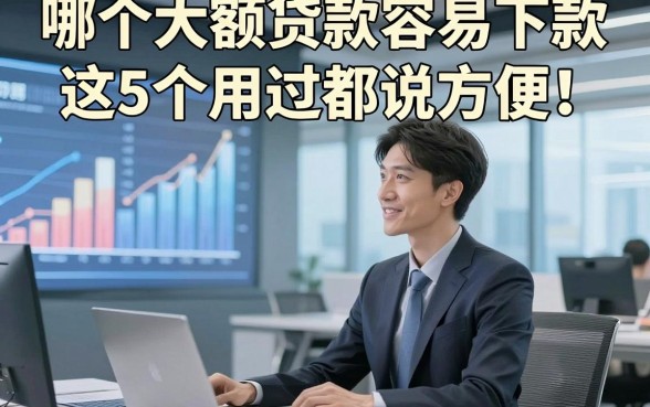 哪个大额贷款容易下款这5个用过都说方便！本文为您深入汇集！