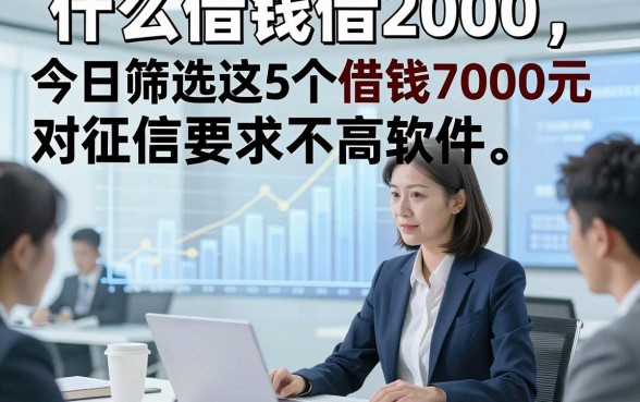 什么借钱借2000，今日筛选这5个借钱7000元对征信要求不高软件