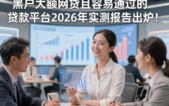 黑户大额网贷且容易通过的贷款平台2026年实测报告出炉！顺便挑选五个黑户大额借款且容易通过的私人放款app