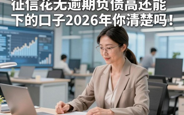 征信花无逾期负债高还能下的口子2026年你清楚吗！规整五个征信花无逾期负债高还能借30000的app