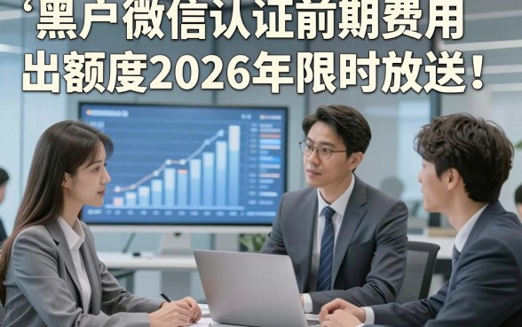 黑户微信认证前期费用出额度2026年限时放送！让我们看看专业解答！