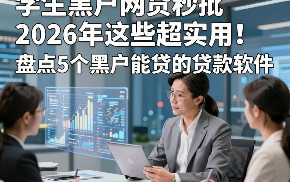 学生黑户网贷秒批2026年这些超实用！盘点5个黑户能贷的贷款软件