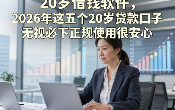 20岁借钱软件，2026年这五个20岁贷款口子无视必下正规使用很安心