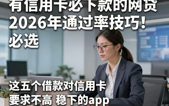 有信用卡必下款的网贷2026年通过率技巧！必选​这五个借款对信用卡要求不高稳下的app