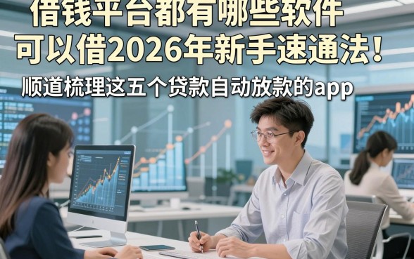 借钱平台都有哪些软件可以借2026年新手速通法！顺道梳理这五个贷款自动放款的app