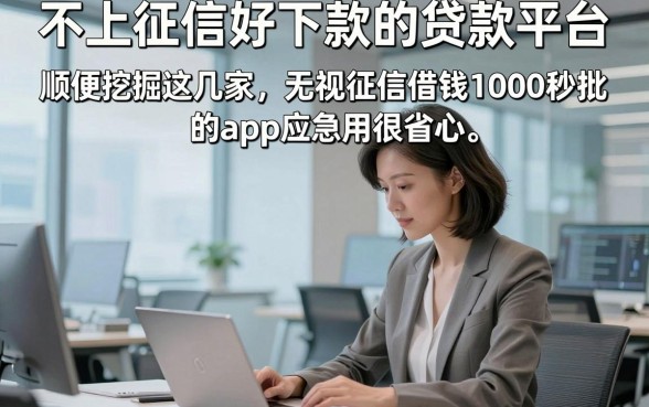不上征信好下款的贷款平台，顺便挖掘这几家无视征信借钱1000秒批的app应急用很省心