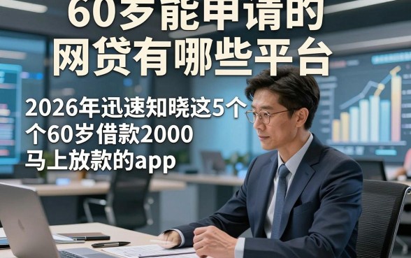 60岁能申请的网贷有哪些平台，2026年迅速知晓这5个60岁借款2000马上放款的app