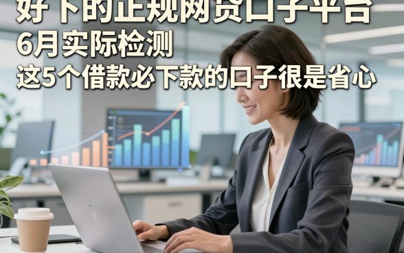 好下的正规网贷口子平台6月实际检测，这5个借款必下款的口子很是省心