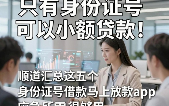 只有身份证号可以小额贷款！顺道汇总这五个身份证号借款马上放款app应急所需很够用