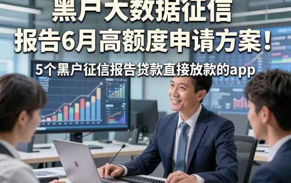 黑户大数据征信 报告6月高额度申请方案！本文详解5个黑户征信报告贷款直接放款的app