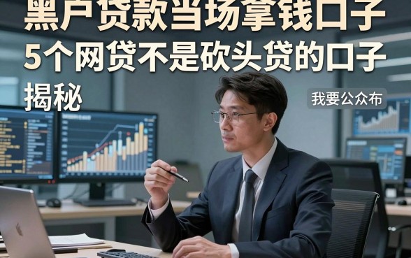 黑户贷款当场拿钱口子，揭秘5个网贷不是砍头贷的口子
