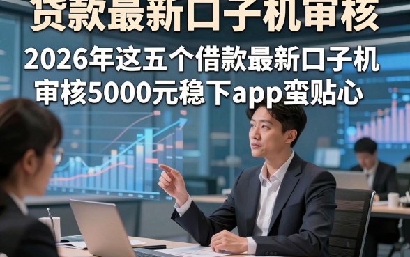 贷款最新口子机审核，2026年这五个借款最新口子机审核5000元稳下app蛮贴心