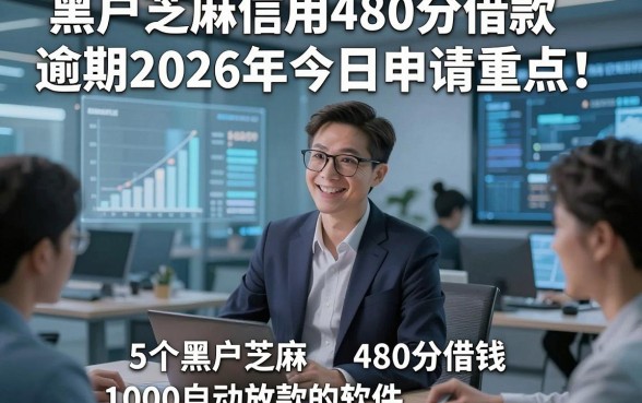 黑户芝麻信用480分借款逾期2026年今日申请重点！分说5个黑户芝麻480分借钱1000自动放款的软件