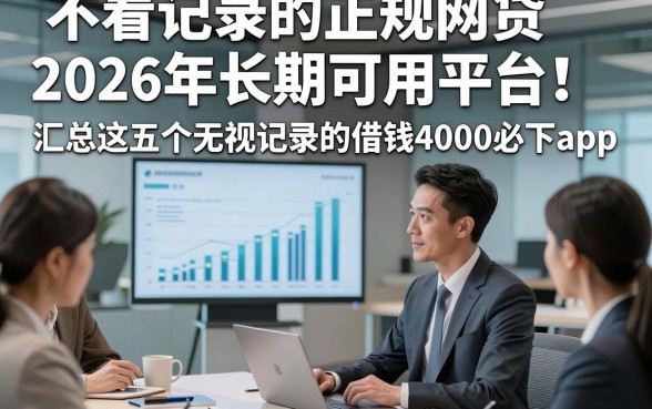 不看记录的正规网贷2026年长期可用平台！汇总这五个无视记录的借钱4000必下app