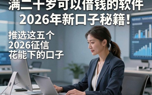 满二十岁可以借钱的软件2026年新口子秘籍！推选这五个2026征信花能下的口子