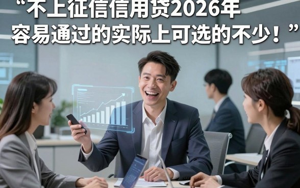 不上征信信用贷2026年容易通过的实际上可选的不少！，本文为您全面搜罗这五个贷款口子！