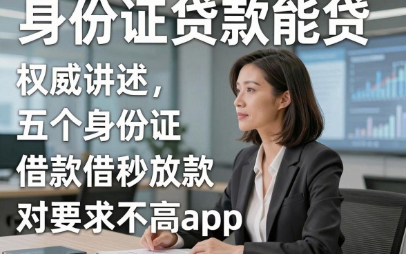 身份证贷款能贷，权威讲述五个身份证借款秒放款的对要求不高app