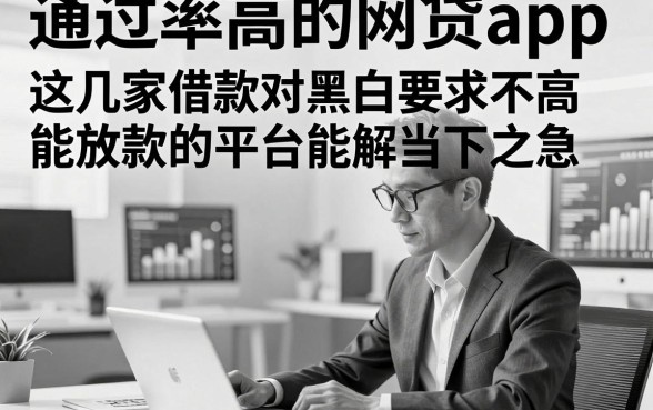 通过率高的网贷app 无视黑白，这几家借款对黑白要求不高能放款的平台能解当下之急