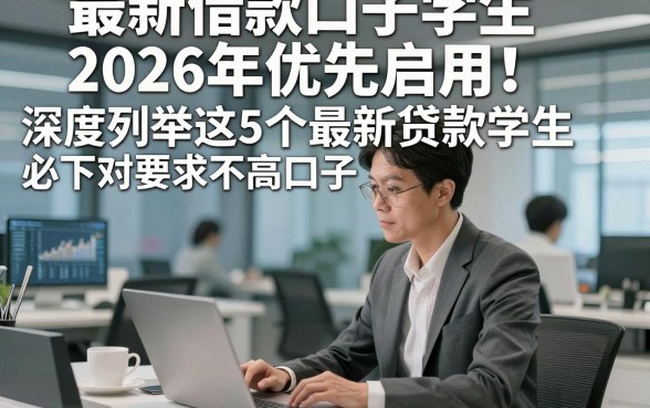 最新借款口子学生2026年优先启用！深度列举这5个最新贷款学生必下对要求不高口子