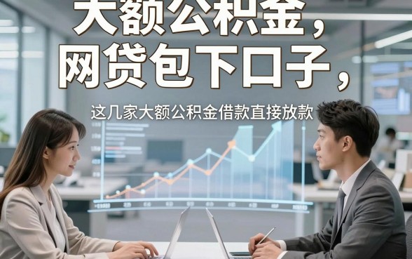 大额公积金网贷包下口子，这几家大额公积金借款直接放款app值得优先看