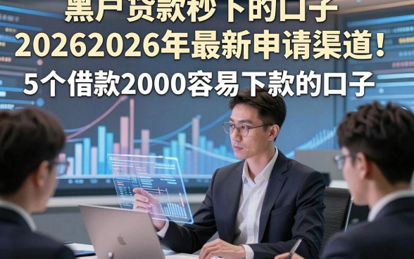 黑户贷款秒下的口子20262026年最新申请渠道！推选​5个借款2000容易下款的口子