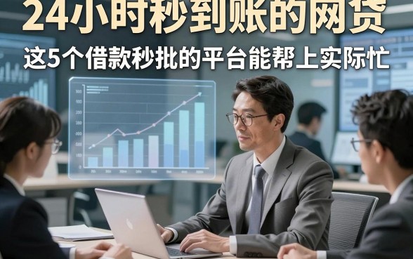 24小时秒到账的网贷，这5个借款秒批的平台能帮上实际忙