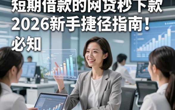 短期借款的网贷秒下款2026新手捷径指南！必知​五个短期贷款借钱秒下款的app