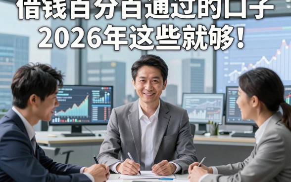 借钱百分百通过的口子2026年这些就够！详述这5个贷款无视查马上放款的平台