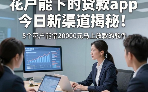 花户能下的贷款app今日新渠道揭秘！本文探究5个花户能借20000元马上放款的软件
