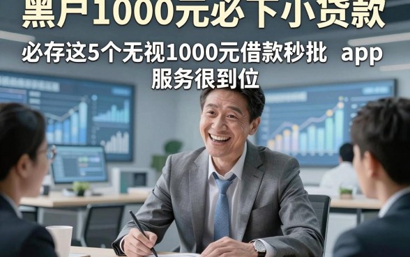 黑户1000元必下小贷款，必存这5个无视1000元借款秒批app服务很到位