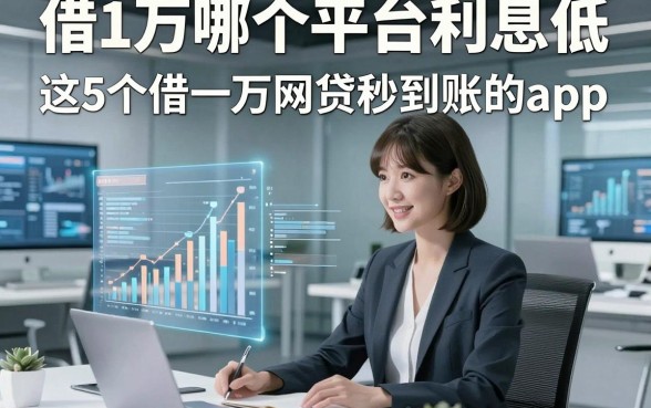 借1万哪个平台利息低，为您阐释这5个借一万网贷秒到账的app