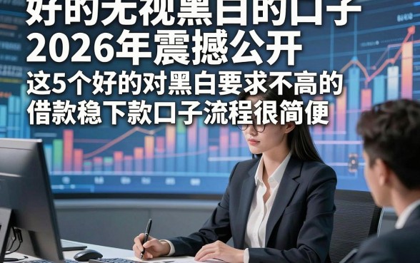 好的无视黑白的口子2026年震撼公开，这5个好的对黑白要求不高的借款稳下款口子流程很简便