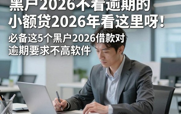 黑户2026不看逾期的小额贷2026年看这里呀！必备这5个黑户2026借款对逾期要求不高软件