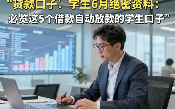 贷款 口子 学生6月绝密资料，必览这5个借款自动放款的学生口子
