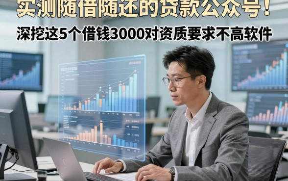 实测随借随还的贷款公众号！深挖这5个借钱3000对资质要求不高软件