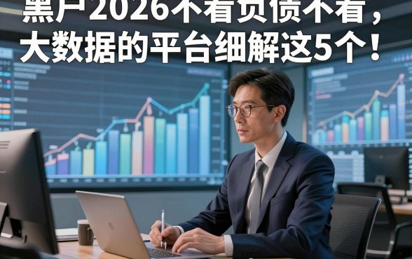黑户2026不看负债不看大数据的平台细解​这5个！本篇为您细致剖析！