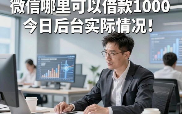微信哪里可以借款1000今日后台实际情况！顺便筛选五个微信贷款4000对要求不高口子