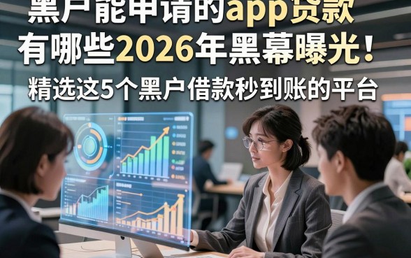 黑户能申请的app贷款有哪些2026年黑幕曝光！精选这5个黑户借款秒到账的平台