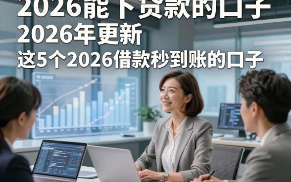 2026能下贷款的口子，2026年更新​这5个2026借款秒到账的口子
