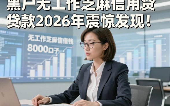 黑户无工作芝麻信用贷款2026年震惊发现！本次阐释这五个黑户无工作芝麻信用借钱8000口子