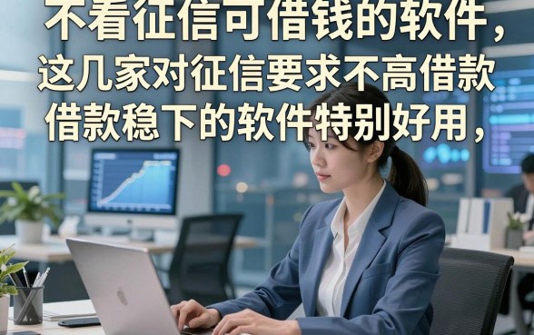 不看征信可借钱的软件，这几家对征信要求不高借款稳下的软件特别好用