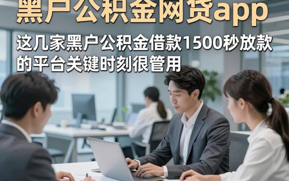 黑户公积金网贷app，这几家黑户公积金借款1500秒放款的平台关键时刻很管用