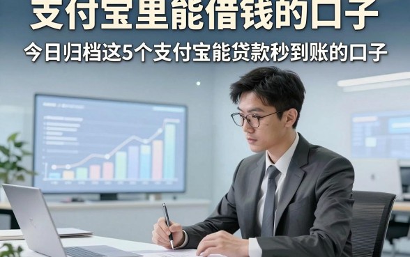支付宝里能借钱的口子，今日归档这5个支付宝能贷款秒到账的口子