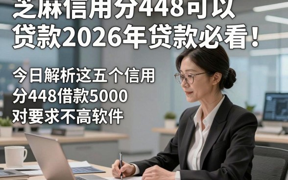 芝麻信用分448可以贷款2026年贷款必看！今日解析这五个芝麻信用分448借款5000对要求不高软件