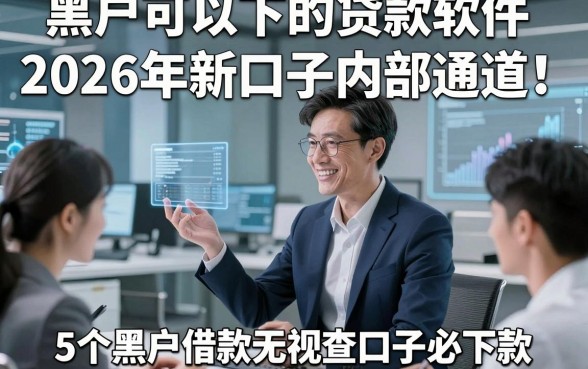 黑户可以下的贷款软件2026年新口子内部通道！评析5个黑户借款无视查口子必下款