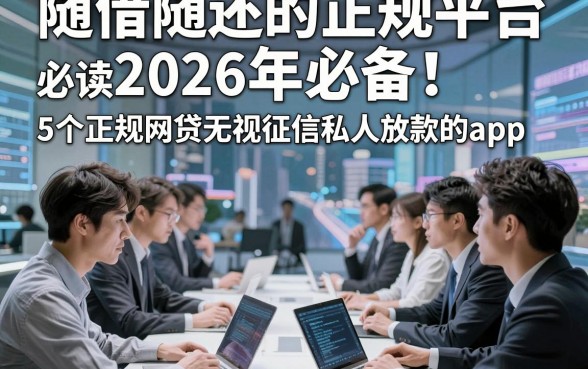 随借随还的正规平台2026年必备！必读​5个正规网贷无视征信私人放款的app