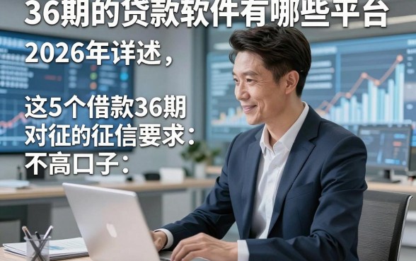 36期的贷款软件有哪些平台，2026年详述这5个借款36期对征信要求不高口子