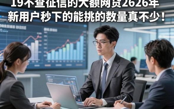 19不查征信的大额网贷2026年新用户秒下的能挑的数量真不少！，本文为您细致研讨​这5个借款口子！