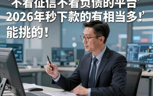 不看征信不看负债的平台2026年秒下款的有相当多能挑的！，本篇为您推选​这5个贷款口子！